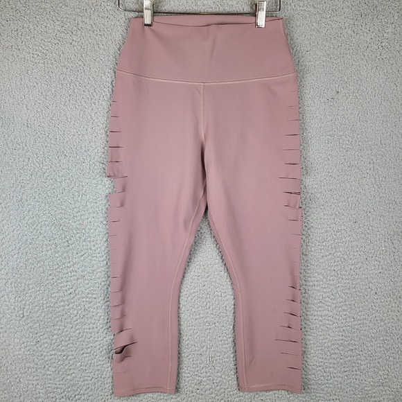 Alo Yoga High Waist Slice Capri Leggings Size Medium Pilates Gym Athleisure - Picture 1 of 11